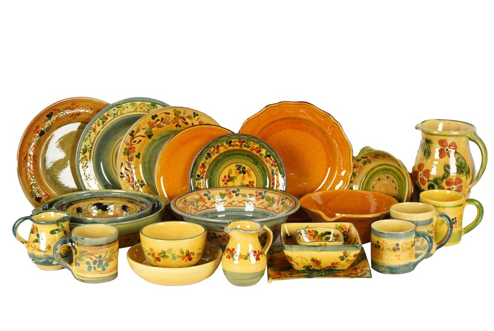FRENCH FAIENCE SERVICEmarked "Terre
