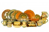 FRENCH FAIENCE SERVICEmarked "