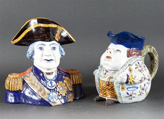 French faience toby jug of portly