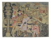 FRENCH FALCON HUNT SILKSCREEN