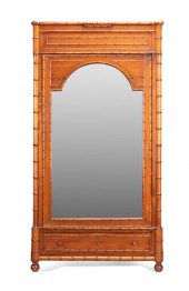 FRENCH FAUX BAMBOO MIRRORED AR