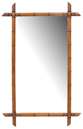FRENCH FAUX BAMBOO TURNED WOOD WALL
