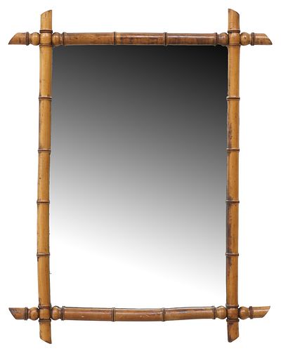 FRENCH FAUX BAMBOO TURNED WOOD WALL
