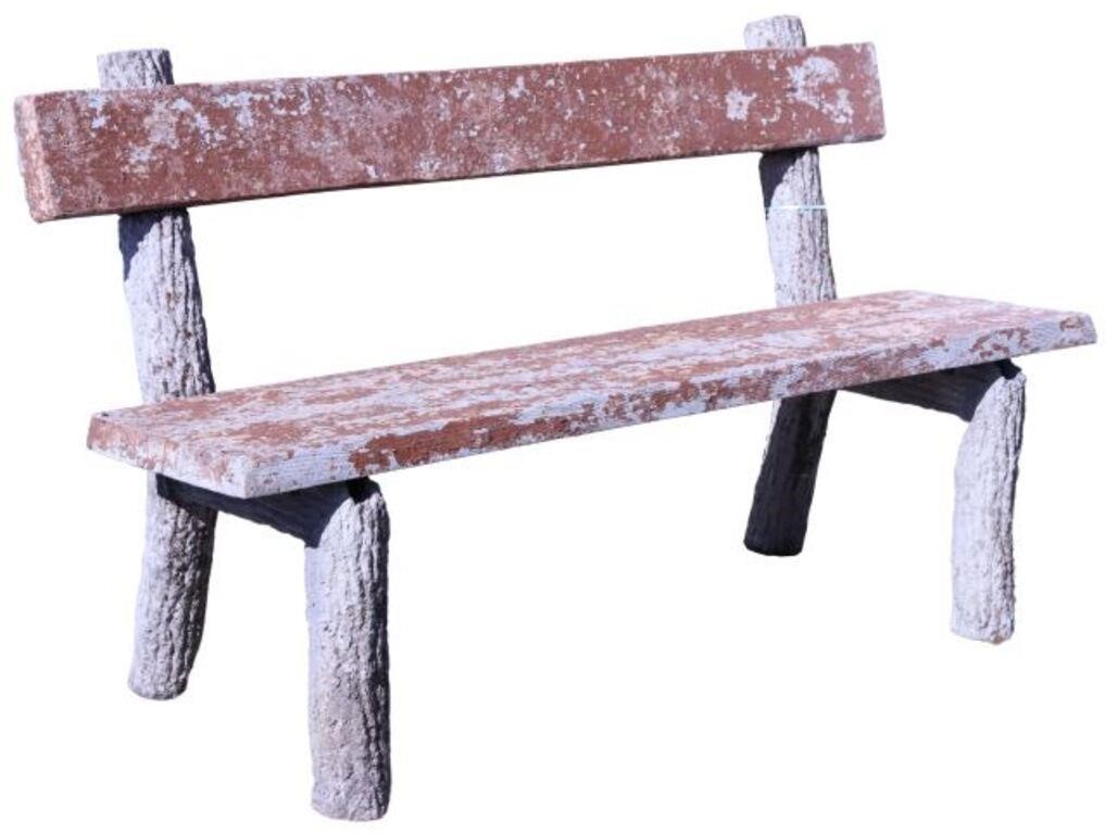 FRENCH FAUX BOIS BENCHFrench faux