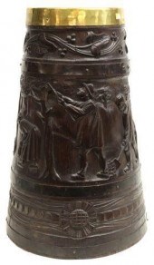 FRENCH FIGURAL CARVED OAK SLAT