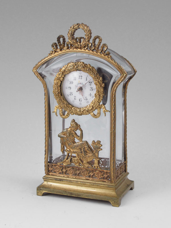 FRENCH FIGURAL CRYSTAL CARRIAGE