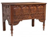 FRENCH FIGURAL & FOLIATE CARVE