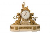 FRENCH FIGURAL MARBLE BRONZE M