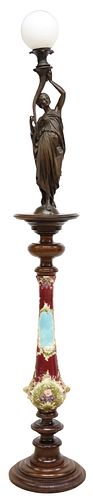 FRENCH FIGURAL PATINATED BRONZE