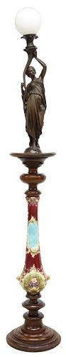FRENCH FIGURAL PATINATED BRONZ