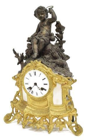 FRENCH FIGURAL PUTTO MANTEL SHELF