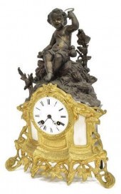 FRENCH FIGURAL PUTTO MANTEL SH