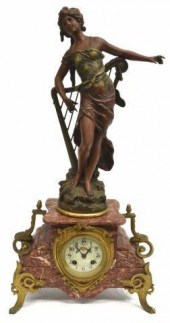 FRENCH FIGURAL ROUGE MARBLE MA