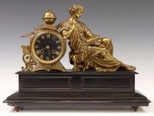 FRENCH FIGURAL SLATE CASE MANT