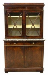 FRENCH FLAME MAHOGANY DISPLAY