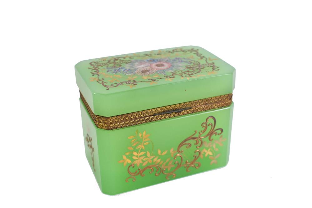 FRENCH FOLIATE PAINTED GREEN