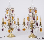 French Four Light Brass and Cr