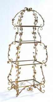 FRENCH FOUR TIER OPEN WROUGHT