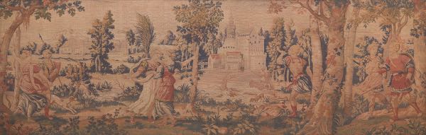 FRENCH FRAMED WOVEN TAPESTRY 21