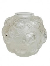 FRENCH FROSTED LALIQUE CRYSTAL