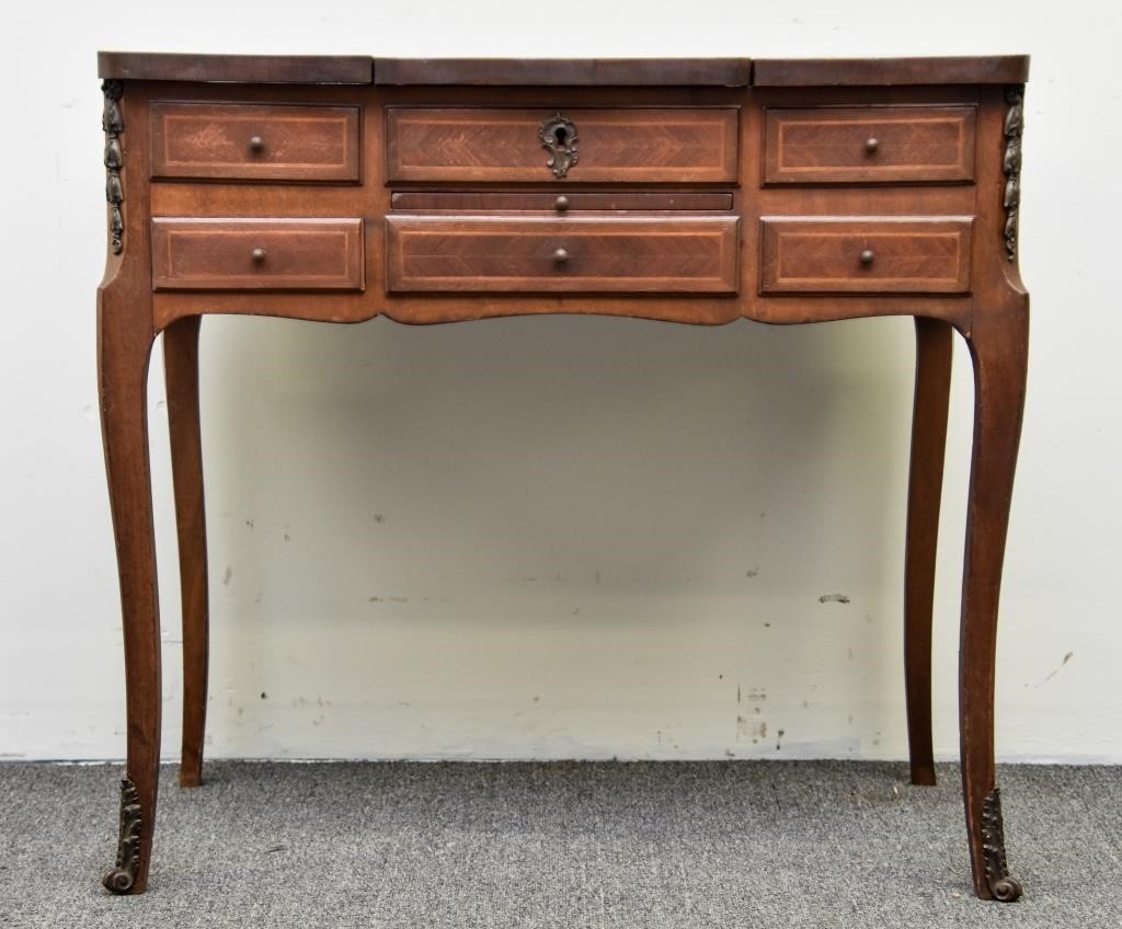 French fruitwood inlaid Beau
