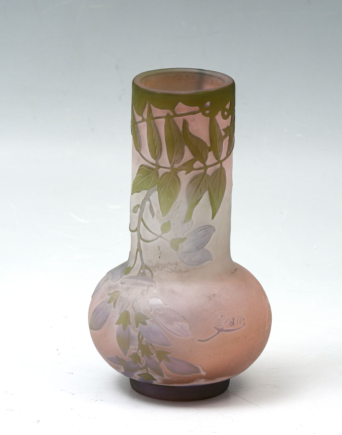FRENCH GALLE CAMEO ART GLASS BUD