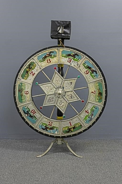 French gaming wheel, circa 1920,