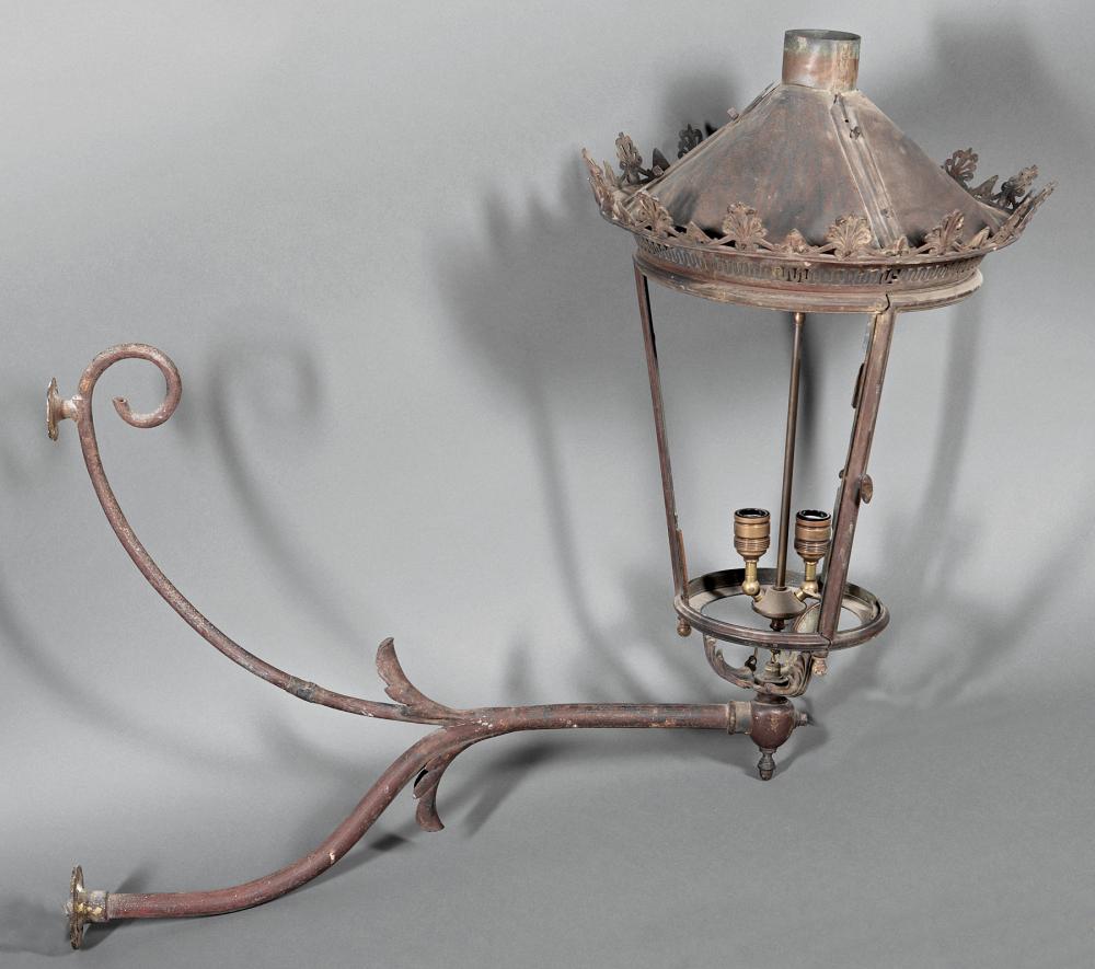 FRENCH GAS LANTERNAntique French