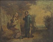 FRENCH GENRE PAINTING MANNER O