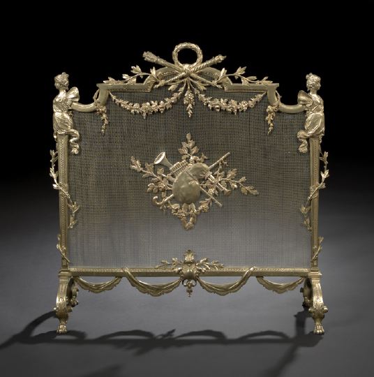 French Gilded Brass and Steel