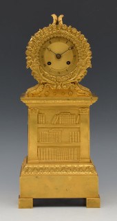 FRENCH GILDED "LIBRARY" MANTLE