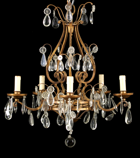 French Gilded Wrought-Iron and