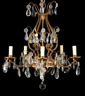 French Gilded Wrought-Iron and
