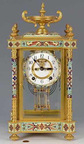 FRENCH GILT AND ENAMELED