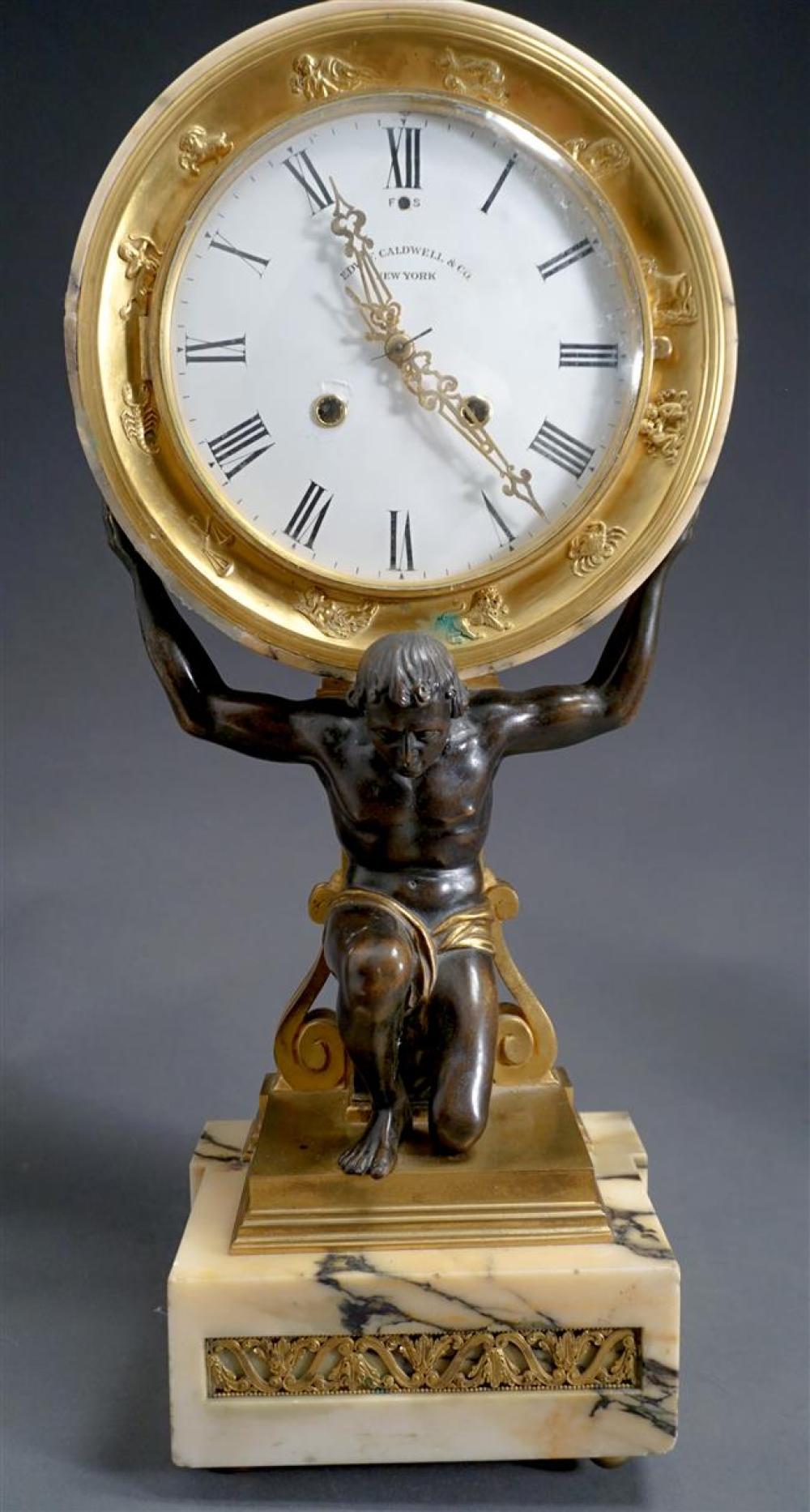 FRENCH GILT AND ORMULU AND BRONZE