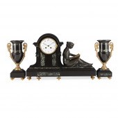 FRENCH GILT AND PATINATED BRON