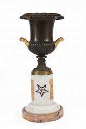 FRENCH GILT AND PATINATED MEDI