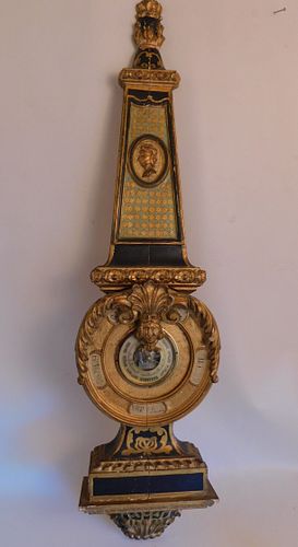FRENCH GILT BAROMETEROld gilt