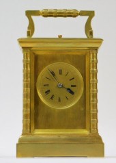 FRENCH GILT BRASS 5 MINUTE REP
