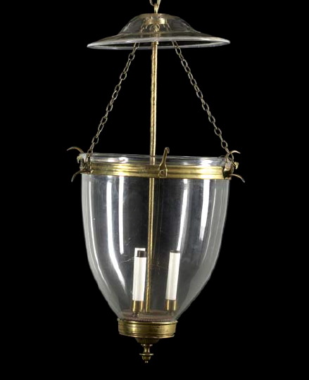 French Gilt-Brass and Blown Glass