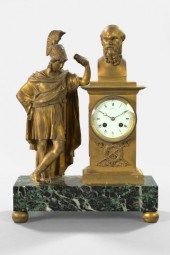 French Gilt-Brass and Verde An