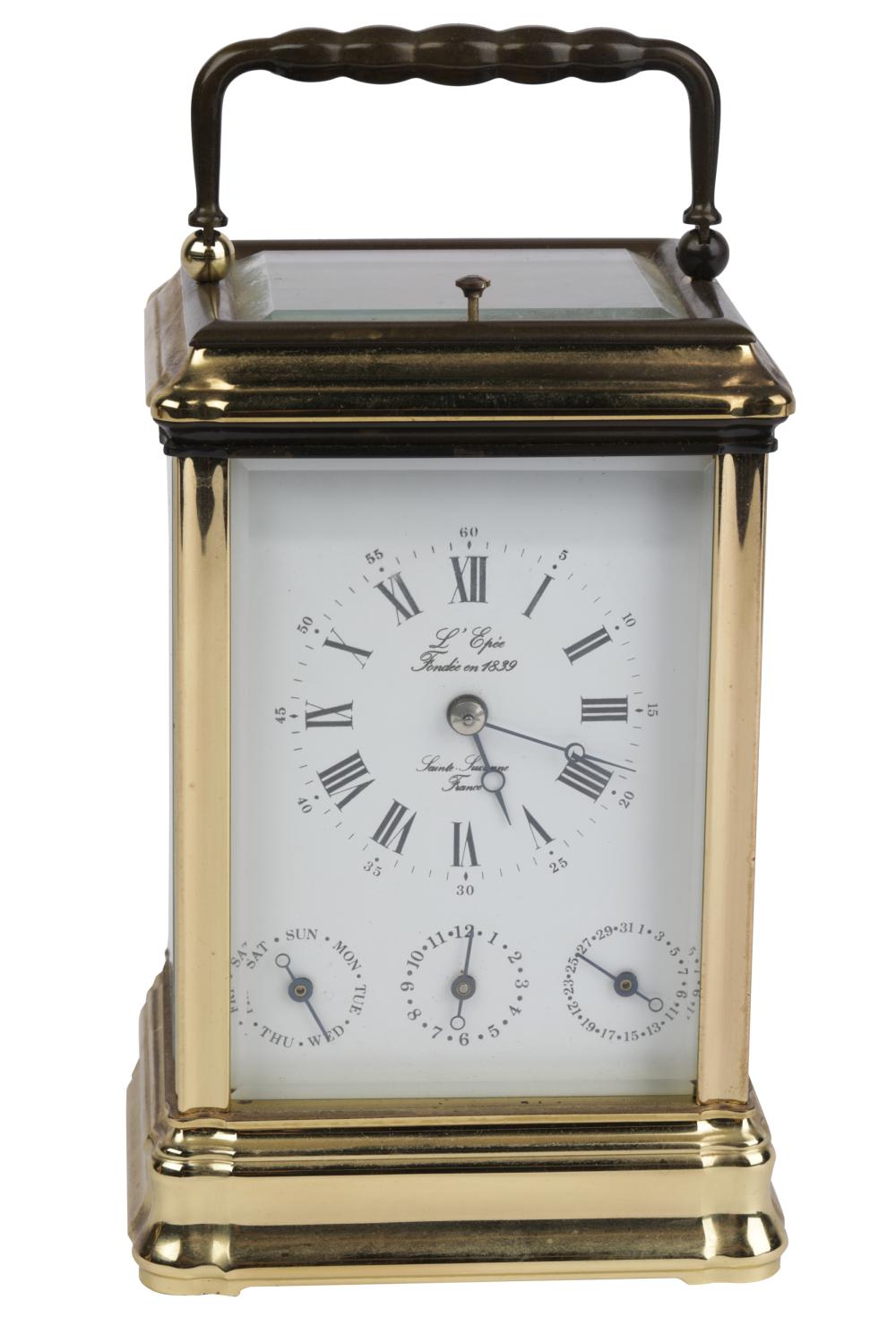FRENCH GILT BRASS CARRIAGE