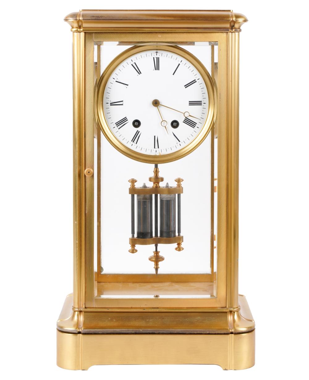 FRENCH GILT BRASS MANTEL