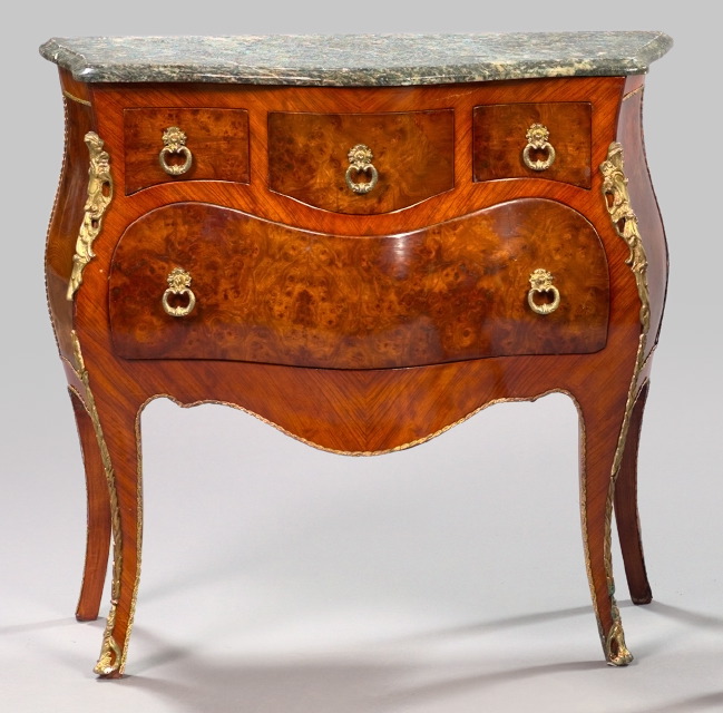 French Gilt-Brass-Mounted Kingwood,