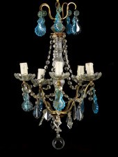 French Gilt-Brass, Sky-Blue an