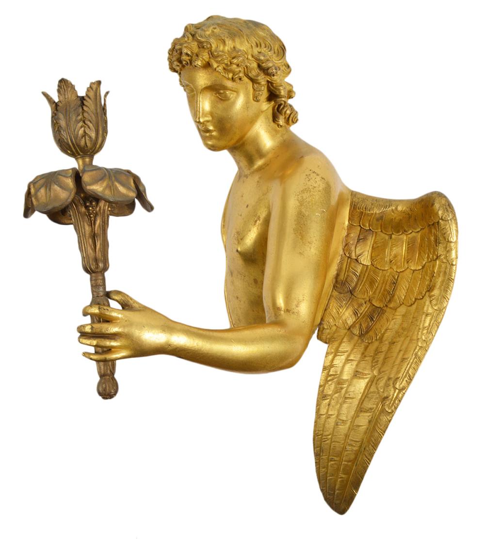FRENCH GILT BRONZE 19TH CT. FIGURAL
