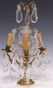 FRENCH GILT BRONZE &AMP; CRYST