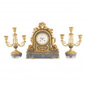 FRENCH GILT BRONZE AND BLUE TU