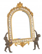 FRENCH GILT BRONZE AND BRONZE