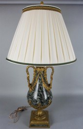 FRENCH GILT-BRONZE AND VERDE A